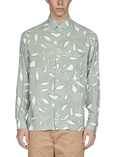 Shop Jacquemus La Chemise Baou Printed Shirt In Green