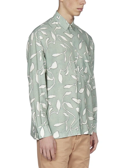 Shop Jacquemus La Chemise Baou Printed Shirt In Green