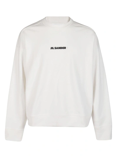 Shop Jil Sander Logo Printed Sweatshirt In White