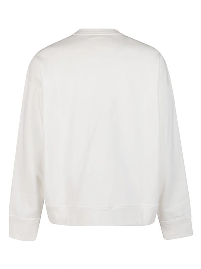 Shop Jil Sander Logo Printed Sweatshirt In White