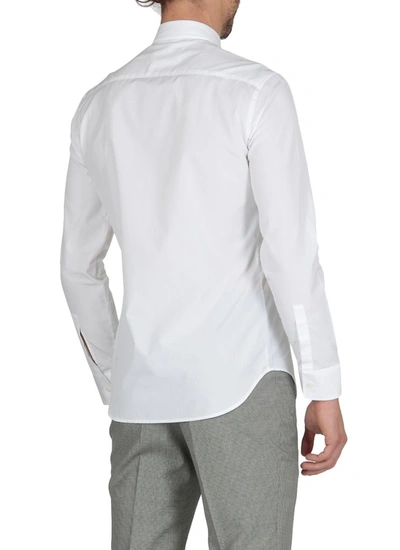 Shop Maison Margiela Classic Long Sleeve Shirt In White