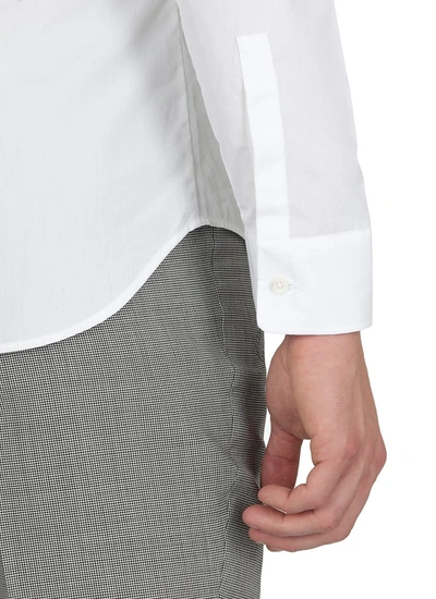 Shop Maison Margiela Classic Long Sleeve Shirt In White