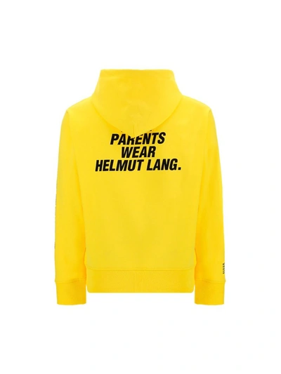 Helmut Lang Impress Your Parents Print Hoodie In Yellow | ModeSens