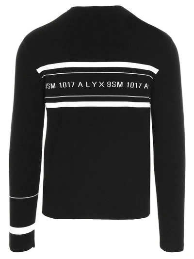 Shop Alyx 1017  9sm Logo Intarsia Crewneck Jumper In Black