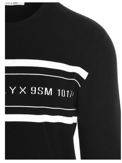 Shop Alyx 1017  9sm Logo Intarsia Crewneck Jumper In Black