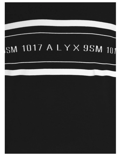 Shop Alyx 1017  9sm Logo Intarsia Crewneck Jumper In Black