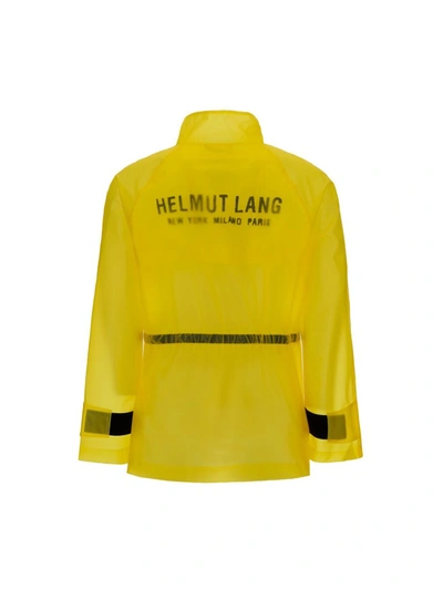 Shop Helmut Lang Tech Milky Jacket In Yellow