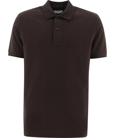 Shop Bottega Veneta Classic Polo Shirt In Brown