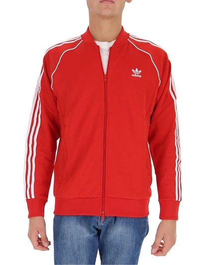 Shop Adidas Originals Adicolor Classics Sst Track Jacket In Red