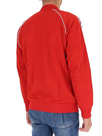 Shop Adidas Originals Adicolor Classics Sst Track Jacket In Red