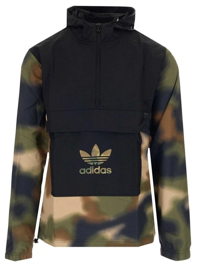 Adidas Originals Adidas Men's Originals Camouflage Windbreaker Jacket In  Black | ModeSens