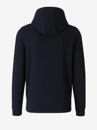 AUTHENTIC loro piana men cotton navy zip-up hoodie size S new w/out tag
