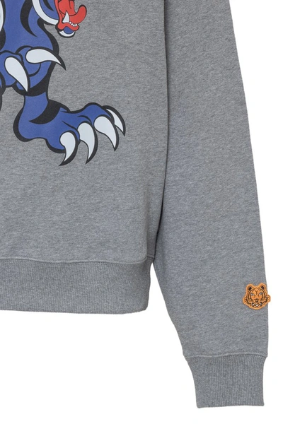 Shop Kenzo X Kansai Yamamoto Three Tigers Crewneck Sweatshirt In Grey