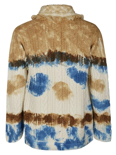 Shop Alanui Mirage In The Desert Cardigan In Multi