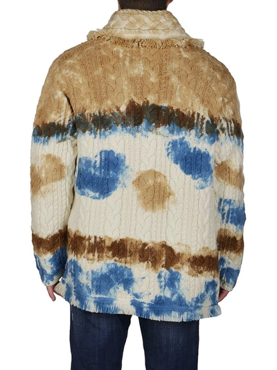 Shop Alanui Mirage In The Desert Cardigan In Multi