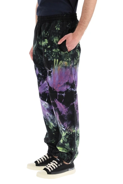 Shop Aries Tie Dye Drill Jogger Pants In Multi