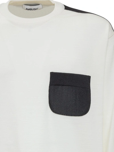 Shop Ambush Patch Pocket Knit Jumper In White