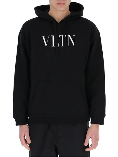 Shop Valentino Vltn Logo Printed Long In Black