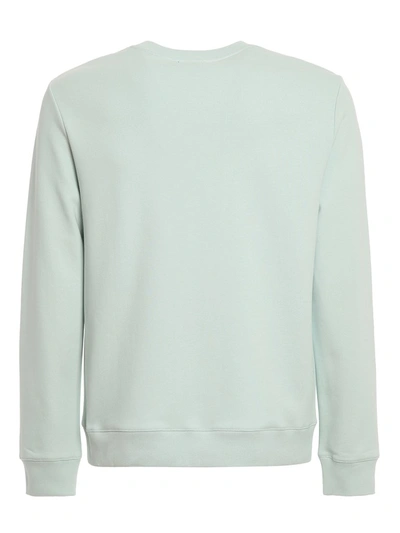 Shop Apc A.p.c. Rufus Logo Embroidered Sweatshirt In Green