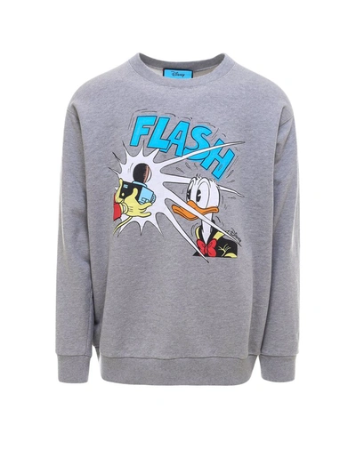 Shop Gucci X Disney Donald Duck Sweatshirt In Grey