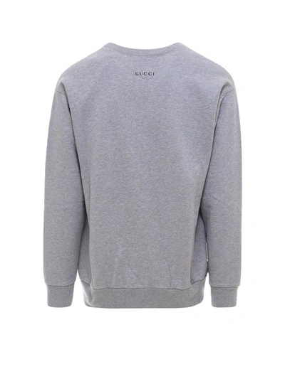 Shop Gucci X Disney Donald Duck Sweatshirt In Grey