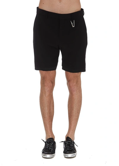 Shop Alyx 1017  9sm Logo Plaque Tailored Shorts In Black