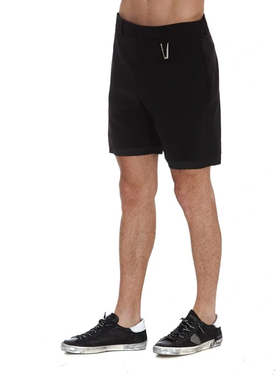 Shop Alyx 1017  9sm Logo Plaque Tailored Shorts In Black