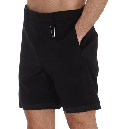 Shop Alyx 1017  9sm Logo Plaque Tailored Shorts In Black