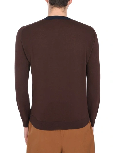 Shop Marni Colour Block Crewneck Sweatshirt In Multi