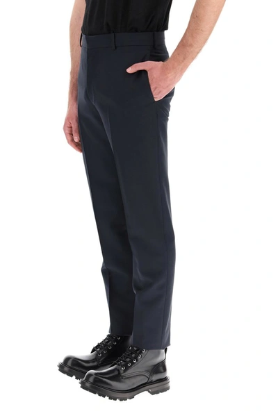 Shop Alexander Mcqueen Tailored Cigarette Pants In Black