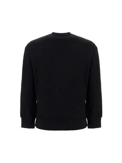 Shop Neil Barrett Relentless Sports Bolt Crewneck Sweatshirt In Black