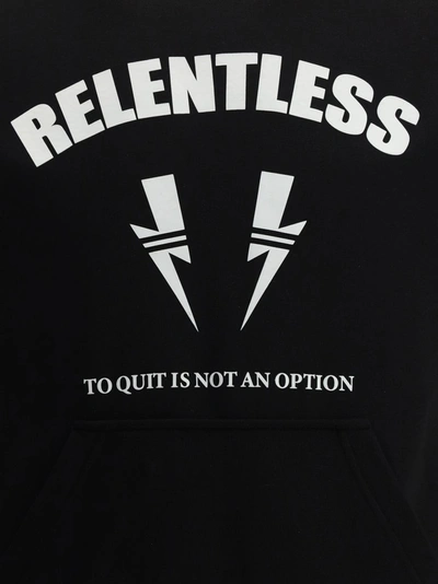 Shop Neil Barrett Relentless Sports Bolt Crewneck Sweatshirt In Black