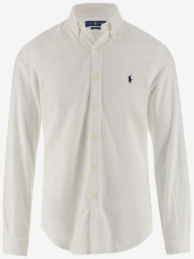 Shop Polo Ralph Lauren Oxford Slim In White