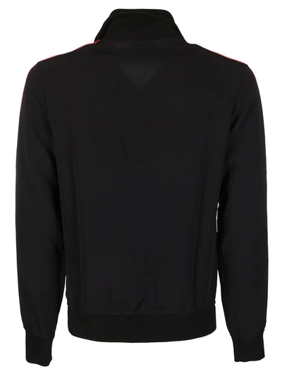 Shop Alexander Mcqueen Logo Tape Track Jacket In Black