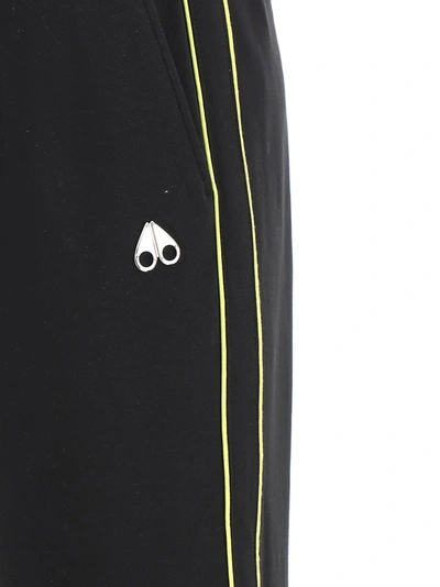 Shop Moose Knuckles Neon Detail Sweatpants In Black