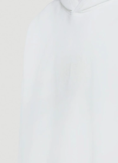 Shop Balenciaga Gitd Lion's Laurel Hoodie In White