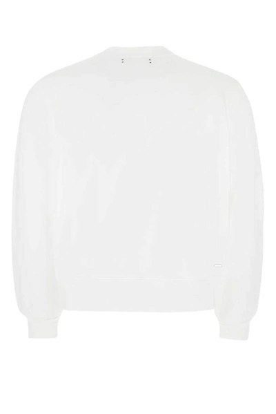 Shop Amiri Varsity Crewneck Jumper In White