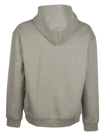 Shop Ader Error Logo Print Hoodie In Grey