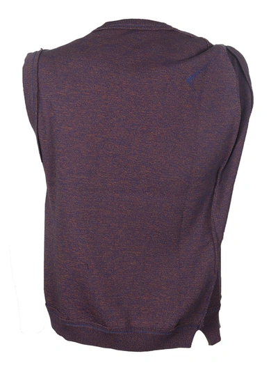 Shop Ader Error Twisted Sleeveless Sweater In Purple
