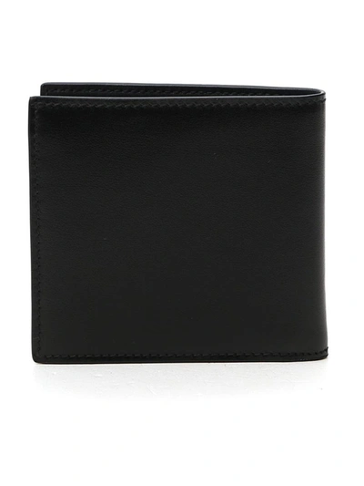 Shop Alexander Mcqueen Logo Printed Bifold Wallet In Black