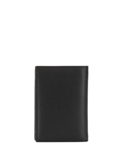 Shop Valentino Vlogo Plaque Wallet In Black