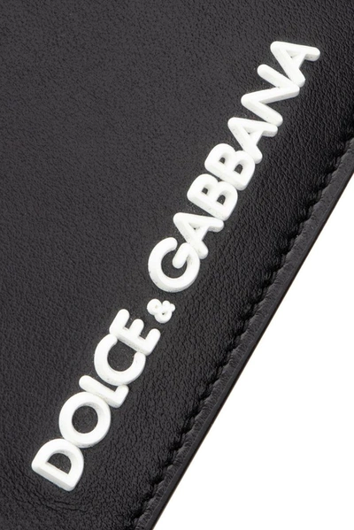 Shop Dolce & Gabbana Logo Bifold Wallet In Black