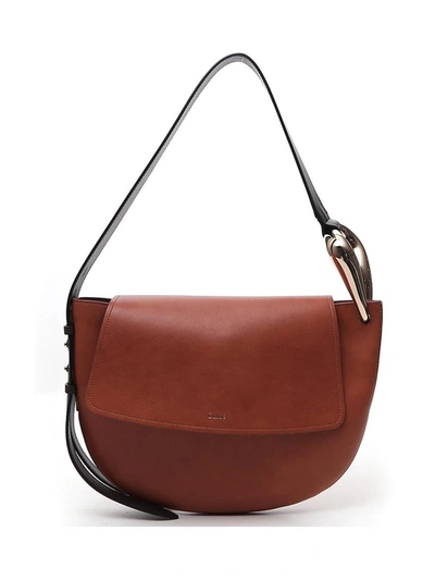 Shop Chloé Kiss Hobo Handbag In Brown