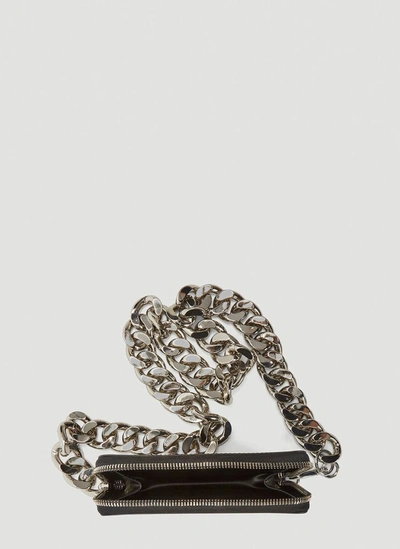 Shop Kara Large Bike Chain Wallet In Black