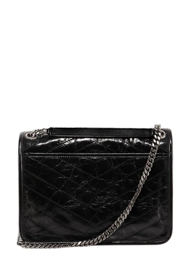 Shop Saint Laurent Niki Medium Shoulder Bag In Black