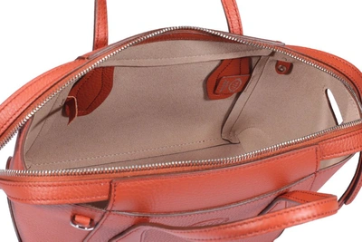Shop Tod's Zipped Mini Shopping Bag In Orange
