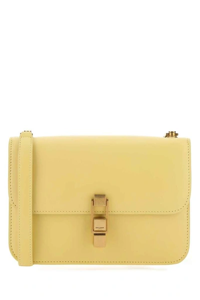 Shop Saint Laurent Le Carre Satchel Bag In Yellow