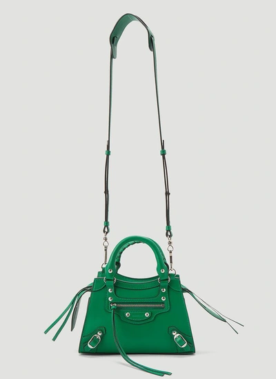 Shop Balenciaga Neo Classic City Mini Tote Bag In Green
