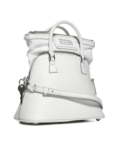 Shop Maison Margiela 5ac Mini Tote Bag In White