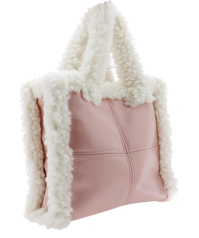 Shop Stand Studio Lolita Shearling Tote Bag In Pink